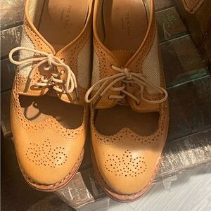 Tan Leather Oxford Wingtip Brogues